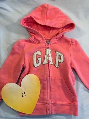 GAP kids - full zip hoodie. Size 2